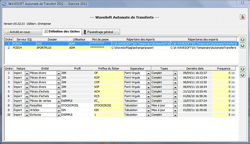 Wavesoft Automate Transfert
